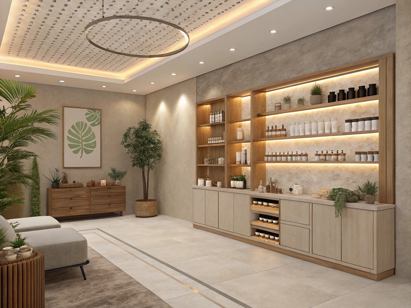 Zirexaventh studio interiör med lugn atmosfär